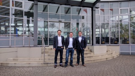 von links: Mark Piper, Alexander Olenberg und Alexander Zibart freuen sich über eine Förderung im Rahmen des Wettbewerbs „START-UP-Hochschul-Ausgründungen“.