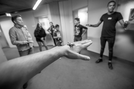 Kulturrucksack-Präsentation 2016/Level Up-Workshop (Bildnachweis: ©Paul Olfermann