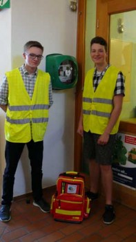 Defibrillator in der Waldorfschule Detmold