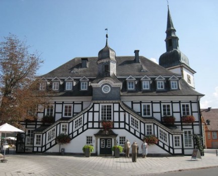  Das historische Rathaus in Rietberg gilt als eines der schönsten Westfalens.