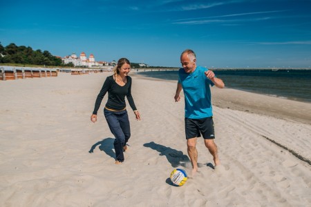 Aktiv am Strand von Binz, Foto: Christian Thiele