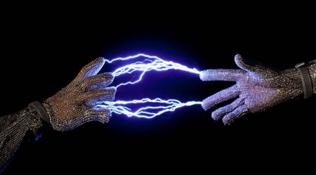 Bundeskunsthalle Blitzvorführung Beschreibung: Blitzvorführung mit Tesla-Spule in Faradayschem Käfig © Foto: FrankBaudy.de