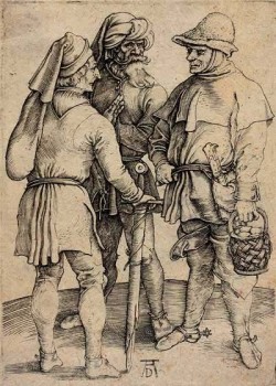 Albrecht Duerer-Drei bewaffnete Bauern-1