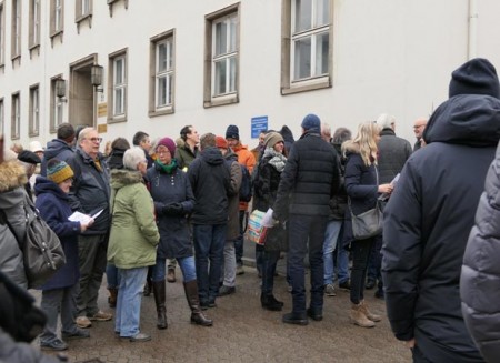 Großes Interesse am Spaziergang durch das Quartier