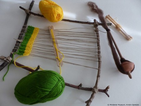Lag die Textilherstellung während der Steinzeit tatsächlich in „Frauenhand“? (© Mindener Museum)