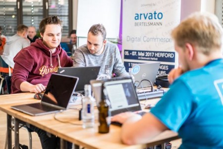 Anmeldungen zum Hackathon: www.bertelsmann-hackathon.de .Foto:Bertelsmann