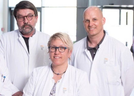 Chefarzt Friedrich Burghardt, Dr. Liane Sickmann und Dr. Peer Scharnberg (v.l.) sorgen für Patienten mit Tumorerkrankungen.