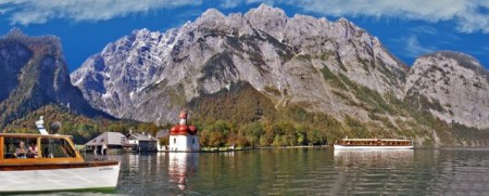 Königssee Kirche und Boot