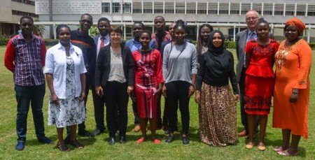 Gruppenfoto an der Universität Nairobi