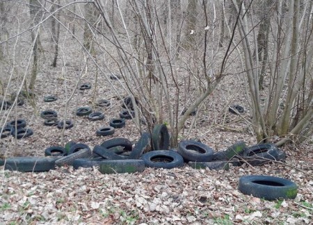 Illegale Müllentsorgung in Hahlen: Rund 150 Reifen am Mittellandkanal entdeckt