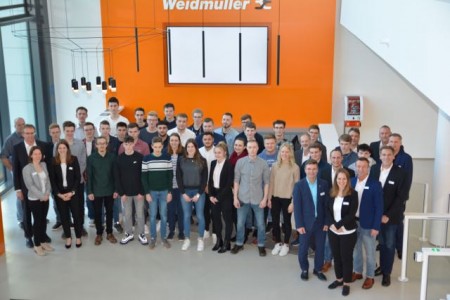 Die 36 Nachwuchskräfte sammeln ab dem Sommer bei Weidmüller erste Berufserfahrung.