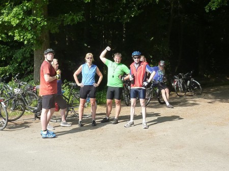 Moutainbiker in der Natur 