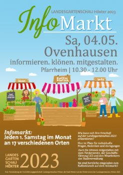 Flyer vom Infomarkt des Landesgartenschau - Projektes 2023 