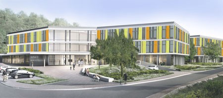 So könnte es aussehen, das neue Kinderzentrum Bethel – die Fassadenfarben stehen noch nicht endgültig fest. (Bild: Bethel)