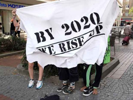 "By 2020 We Rise Up" Plakat.