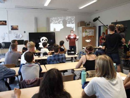Die Workshops fanden in den Klassenzimmern statt.
