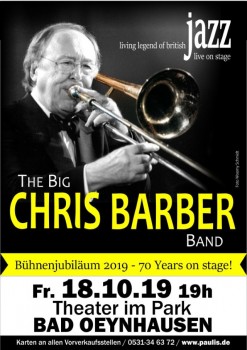 Chris Barber - Flyer, Foto: Paulis das Veranstaltungsbüro