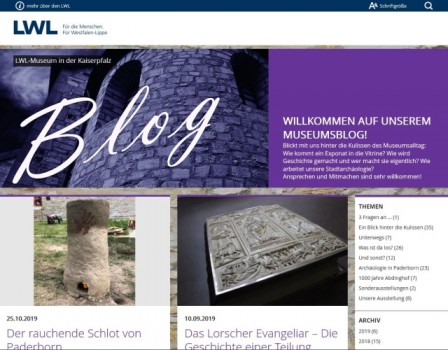 In einem Blog können die virtuellen Besucherinnen der drei archäolo-gischen Museen des LWL, wie hier beim LWL-Museum in der Kaiserpfalz in Paderborn, einen Blick hinter die Museumskulissen werfen. Foto: LWL