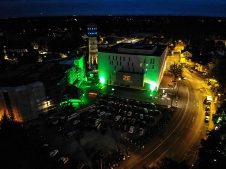 AuKuKi auf dem Parkplatz am Theater.Foto: Stadt Gütersloh