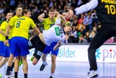Krefeld, KönigPALAST, 3. Januar 2017. Auf dem Weg zur Handball-Weltmeisterschaft 2017 trifft der amtierende Europameister Deutschland (weiß) in seinem vorletzten Testspiel auf Rumänien (blau).