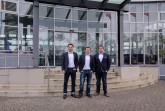 von links: Mark Piper, Alexander Olenberg und Alexander Zibart freuen sich über eine Förderung im Rahmen des Wettbewerbs „START-UP-Hochschul-Ausgründungen“.