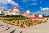 Kurhaus Binz mit Strandkörben,
Foto: E. Eichler