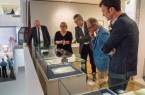 von li. nach re.: Prof. Dr. Christoph Stiegemann und Dr. Christiane Ruhmann, Diözesanmuseum Paderborn; Prof. Dr. Michael Embach, Stadtbibliothek/Stadtarchiv Trier; Dr. Bernard Hulin und Guénole Ridoux, Ancienne Abbaye de Landévennec