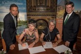 Tobias Woitendorf, stellv. Geschäftsführer TMV, Sylvia Bretschneider, Präsidentin des Landtages und des Tourismusverbandes Mecklenburg-Vorpommern, Dr. Petra Bohuslav, Landesrätin für Wirtschaft und Tourismus in Niederösterreich, Prof. Christoph Madl, Geschäftsführer Niederösterreich-Werbung GmbH (v. l. n. r.)