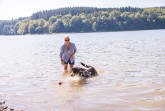 Hund und Halterin an der GlörtalsperreCopyright: © Paul Meixner