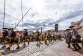 Schlachtdarstellung vor dem Rathaus in Wismar, Foto: TZ Wismar/A. Rudolph