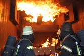 Einsatzübung in der Brandsimulationsanlage (Foto: Rolf Meier, Kreis Paderborn)