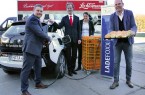 Die Projektpartner von Fit2Load: v. l. Prof. Dr.-Ing. Jens Haubrock (FH
Bielefeld),
Dr. Peter Westerbarkey (Westaflex GmbH), Stefanie Balzarek (Archimedes
Technik
GmbH) und Stefan Lechtermann (Lechtermann-Pollmeier Bäckereien GmbH
& Co. KG). Foto: © A. Heidsiek