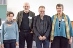 Die Leiterinnen und Leiter der Tagung: Tatjana Thelen, David Warren Sabean, Simon Teuscher, Erdmute (v.l.)