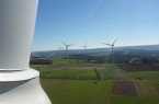 Der Windpark Schlüchtern in Hessen mit insgesamt fünf Anlagen. © Stadtwerke Bielefeld GmbH