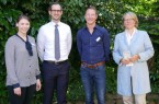 Was macht einen ansprechenden und rechtssicheren Onlineshop aus? Anna Niehaus (pro Wirtschaft GT), Steffen Kämper (Kanzlei Kämper & Maiwald), Eike-Jan Diestelkamp (HDNET) und Susanne Mittag (Gemeinde Langenberg) informierten.