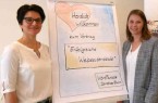Gaben Tipps für erfolgreiche Webseitentexte: Dorothee Bluhm (WortParade) und Anna Niehaus (pro Wirtschaft GT). © pro Wirtschaft GT