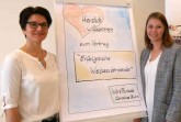 Gaben Tipps für erfolgreiche Webseitentexte: Dorothee Bluhm (WortParade) und Anna Niehaus (pro Wirtschaft GT). © pro Wirtschaft GT
