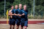 Trainingsauftakt des deutschen Handballmeisters SG Flensburg-Handewitt mit Unterstützung der Universität Paderborn.Fotos SG Flensburg-Handewitt.