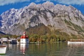 Königssee Kirche und Boot