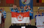 Sieger, 11-14 Jungen: vorne v.l.: Florian Beckmann, Niels Freckmann, Niklas Gieselmann, Laurin Büning. Hinten v.l.: Theo Sparrmann, Jannik Skroblin, Timo Roesler (Trainer), Stephan Kästner (Trainer).
