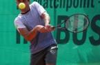 Mit seinem Sieg im Einzel und im Doppel trug Aslan Karatsev maßgeblich zum Unentschieden des Deutschen Meisters GERRY WEBER-Team BW Halle bei Blau-Weiß Krefeld bei. © Kurt Vahlkamp (Blau-Weiss Halle)