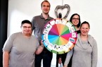Gemeinsam bei der Auftaktveranstaltung (v. l.): Heike Beller (Lebenshilfe), Dr. Dirk Bruland (FH Bielefeld), Christina Ising (Lebenshilfe) und Franziska Heidrich (Lebenshilfe) (Foto: Lebenshilfe Brakel).