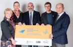 v.l.n.r. Kornelia Haugg (BMBF), Kristin Florschütz (AGVT/ VMET), Simon Gröger (GILDE), Jens Reißland (Uni Erfurt), Walter Hirche (DUK) © DUK/Thomas Müller