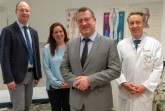 Pflegedirektor Jens Alberti, Geschäftsführerin Maud Beste, Chefarzt Dr. Roland Thul und Ärztlicher Direktor PD Dr. Gero Massenkeil