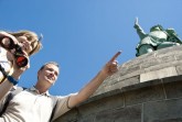 Externsteine und Hermannsdenkmal sind die Publikumsmagneten des Lipperlandes. (Fotos: Landesverband Lippe)