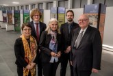 (v.r.n.l.): Akademiepräsident Prof. Dr. Wolfgang Löwer, Jun.-Prof. Dr. Stephan Hohloch, Isabel Pfeiffer-Poensgen, Ministerin für Kultur und Wissenschaften NRW, Dr. Moritz Schulze Darup und Prof. Dr. Birgit Riegraf   Jun.-Prof. Dr. Stephan Hohloch ,Dr. Moritz Schulze Darup.Fotos  Andreas Endermann / AWK NRW