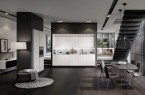 Die SieMatic Collection in der Stilwelt PURE
Die Küche als Skulptur: Wie ein Passepartout umrahmen die dunklen Wände die hellen Schrankelemente mit ihrem klar konturierten Frame Design. So entsteht die Anmutung solitärer Objekte, die den Raum strukturieren.
© Copyright SieMatic