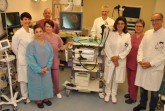 Das Team der Gastroenterologie am Standort Bad Driburg ist spezialisiert auf 
Untersuchungen des Darms: Oberärztin Olga Jörn, Silvan Aslan, Carsten Beck, Gabi 
Fuchs (Mitarbeiter der  Endoskopie), Oberarzt Reinhard Schulz und Oberärztin 
Neshat Hosseini, Gabi Fust und Chefarzt Dr. Marcus Rübsam (v.l.).