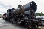Die Lok LIPPERLAND steht vor der Lokhalle im Bahnhof Bösingfeld. In 2020 soll der Kessel erstmal wieder angeheizt werden. Foto: Peter Wehowksy