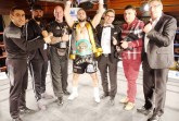 (Siegermannschaft): Sie stehen für eine erfolgte >Marco Huck Fight Night< in Baunlage (von 
links):  Sieger  Sevak  Miroyan  (Super-Weltergewicht),  Trainer  Jihad  Ali  Khan,  Dirk  Schröder 
(Cornerman),  WBC-Asia  Continental  Titelgewinner  Armenak  Hovhannisyan,  Holger  Gräbedünkel 
(Sponsor), Kenan Hukic (Promotor) und Karl-Heinz Wolpers (Management MH Boxing). Foto: © MH Boxing
